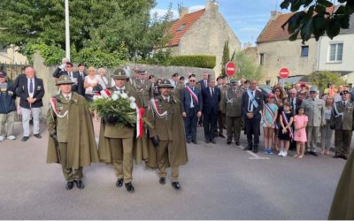 Cérémonie de commémoration, samedi 20 août – Stèle des soldats Polonais